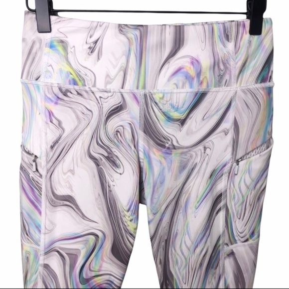 Athleta Contender Opal Capri Powerlift Leggings Size XS Pastel Pattern - Picture 8 of 12